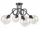 Ceiling Lamp 4xE27 EVIE BLACK