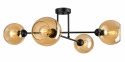 Ceiling Lamp 4xE27 VASCO BLACK/HONEY