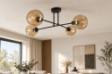 Ceiling Lamp 4xE27 VASCO BLACK/HONEY