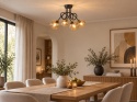 Ceiling Lamp 4xE27 VENUS BLACK/GOLD