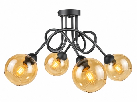 Ceiling Lamp 4xE27 VENUS BLACK