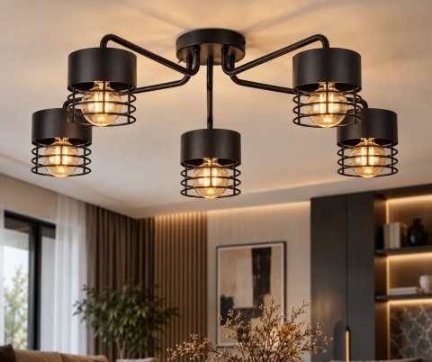 Lampa sufitowa 5xE27 ELLE