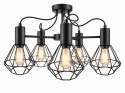 Lampa sufitowa 5xE27 LARS BLACK
