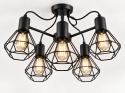 Lampa sufitowa 5xE27 LARS BLACK