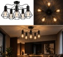 Lampa sufitowa 5xE27 LARS BLACK