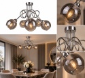 Ceiling Lamp 5xE27 RING SILVER