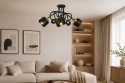 Lampa sufitowa 5xE27 SIMPLY BLACK/GOLD