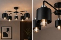 Lampa sufitowa 5xE27 SIMPLY BLACK/SILVER