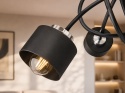 Lampa sufitowa 5xE27 SIMPLY BLACK/SILVER