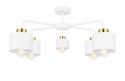 Lampa sufitowa 5xE27 SIMPLY WHITE/GOLD