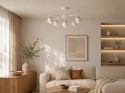 Lampa sufitowa 5xE27 SIMPLY WHITE/GOLD