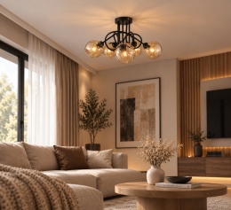 Lampa sufitowa 5xE27 VENUS BLACK