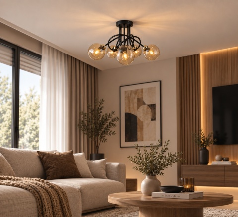 Lampa sufitowa 5xE27 VENUS GOLD