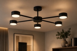 Lampa sufitowa 5xGX53 Dolce Black