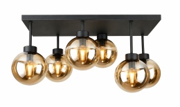 Lampa sufitowa 6xE27 Dea Black/Honey
