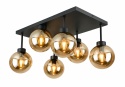 Lampa sufitowa 6xE27 Dea Black/Honey