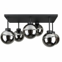 Ceiling Lamp 6xE27 Dea Black/Smoky