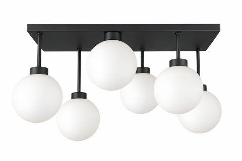 Lampa sufitowa 6xE27 Dea Black/White