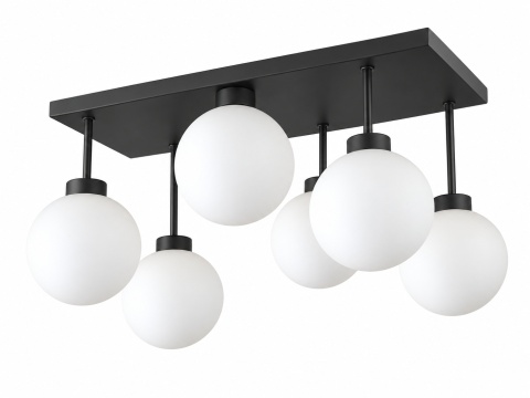 Lampa sufitowa 6xE27 Dea Black/White