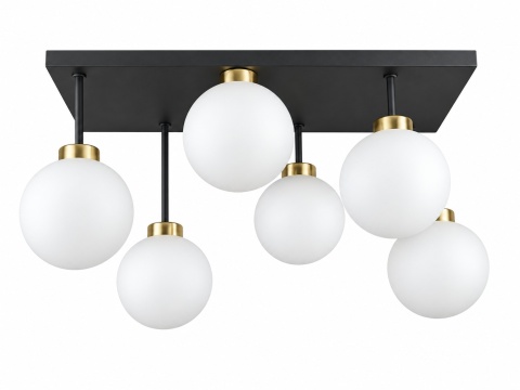 Lampa sufitowa 6xE27 Dea Gold/White
