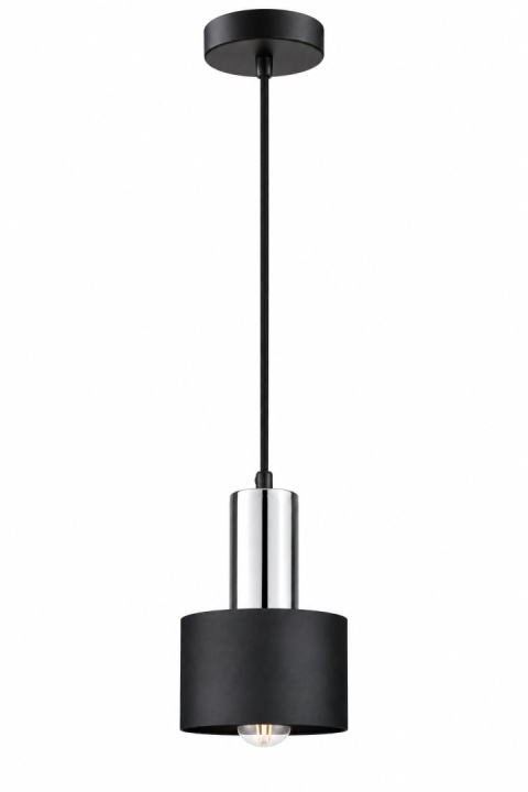 Lampa wisząca 1xE27 LUCE BLACK SILVER