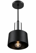 Lampa wisząca 1xE27 LUCE BLACK SILVER