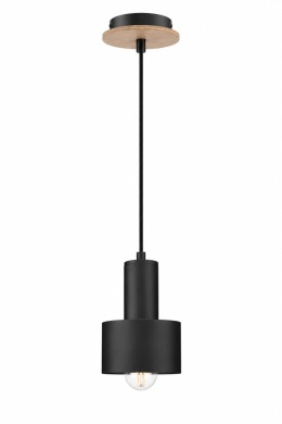 Lampa wisząca 1xE27 LUCE BLACK WOOD