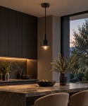 Pendant lamp 1xE27 LUCE BLACK