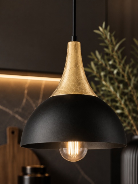 Lampa wisząca 1xE27 Rea Gold