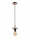 Lampa wisząca 1xE27 SATURN NATURAL/BLACK