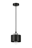 Lampa wisząca 1xE27 SIMPLY BLACK/SILVER