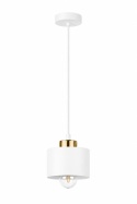 Pendant lamp 1xE27 SIMPLY WHITE/GOLD