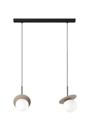 Pendant lamp 2xE14 Aura Black/Latte