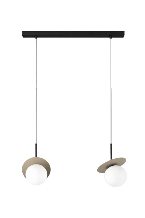 Pendant lamp 2xE14 Aura Black/Latte