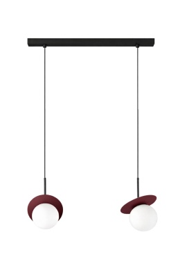Pendant lamp 2xE14 Aura Black/Wine