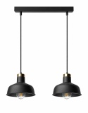 Pendant lamp 2xE27 HEBE BLACK
