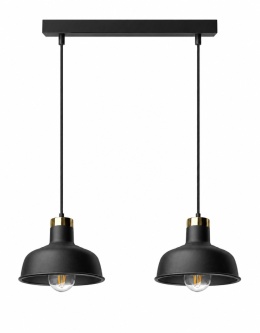 Lampa wisząca 2xE27 HEBE BLACK