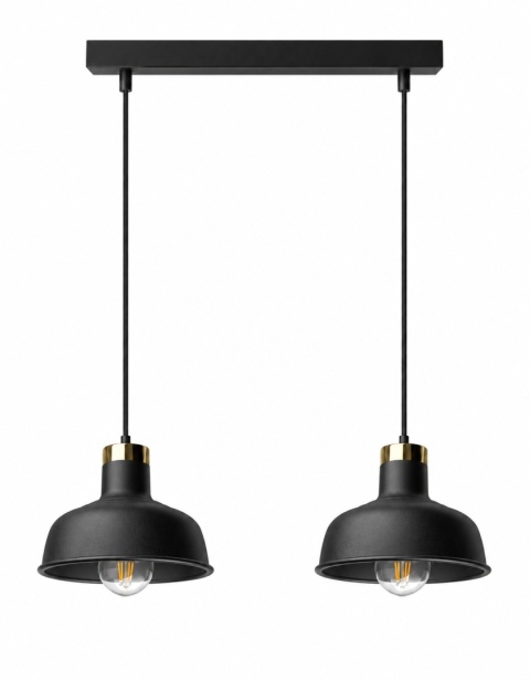 Pendant lamp 2xE27 HEBE BLACK