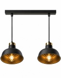 Pendant lamp 2xE27 HEBE BLACK
