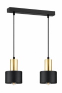 Lampa wisząca 2xE27 LUCE BLACK GOLD