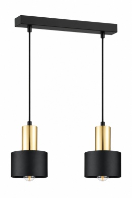 Lampa wisząca 2xE27 LUCE BLACK GOLD