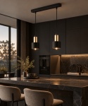 Lampa wisząca 2xE27 LUCE BLACK GOLD