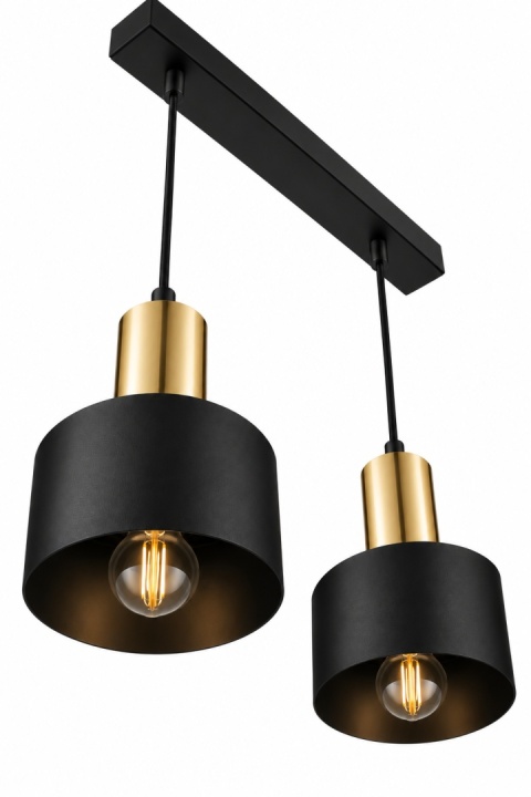Lampa wisząca 2xE27 LUCE BLACK GOLD