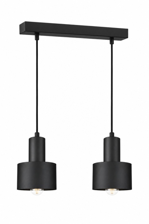 Pendant lamp 2xE27 LUCE BLACK