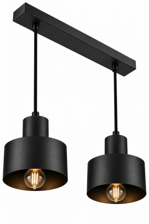 Pendant lamp 2xE27 LUCE BLACK