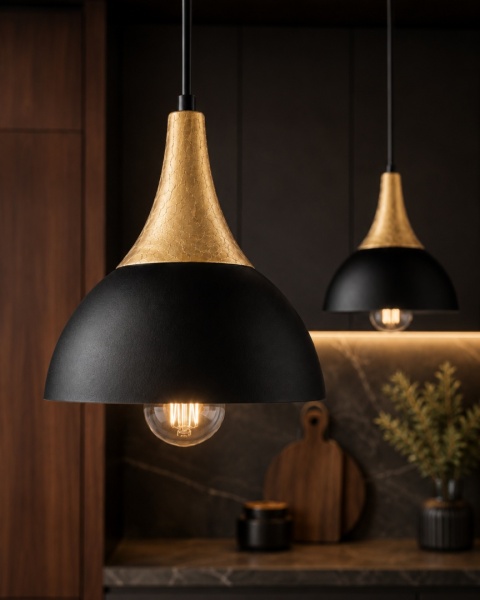 Lampa wisząca 2xE27 Rea Gold