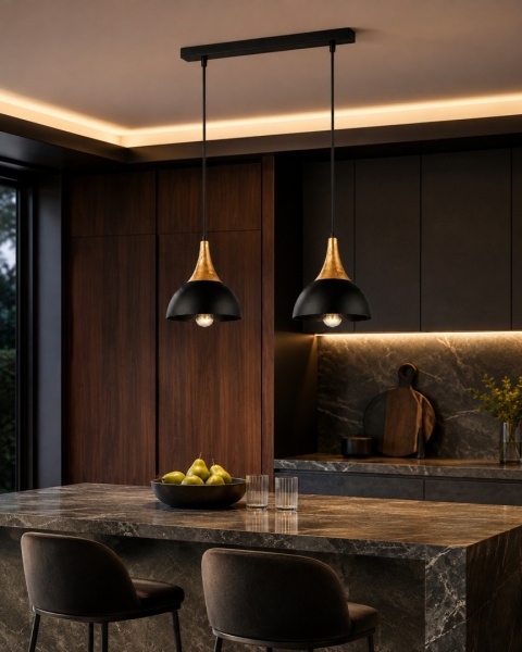 Lampa wisząca 2xE27 Rea Gold