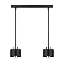 Lampa wisząca 2xE27 SIMPLY BLACK/SILVER