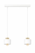 Lampa wisząca 2xE27 SIMPLY WHITE/GOLD