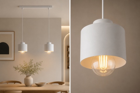 Lampa wisząca 2xE27 SIMPLY WHITE